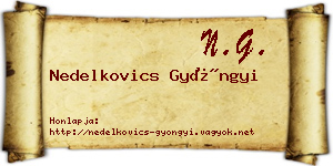 Nedelkovics Gyöngyi névjegykártya